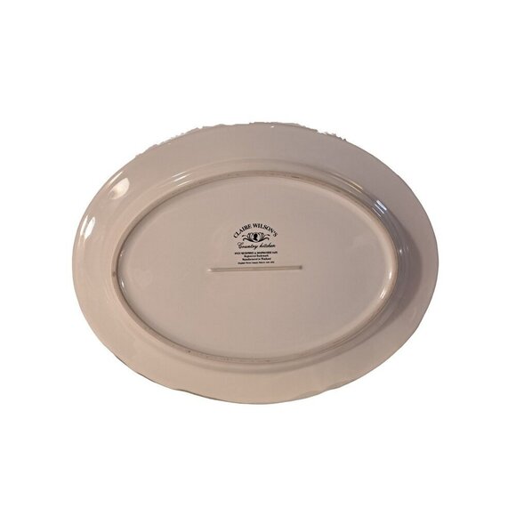 CLAIRE WILSON’S Country Kitchen Vintage 14.5” Serving Plate Taiwan - Picture 4 of 5